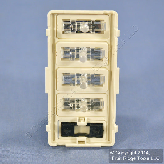 Leviton Light Almond Vizia RF+ 4-Scene Controller Color Change Kit VZKIT-S4T