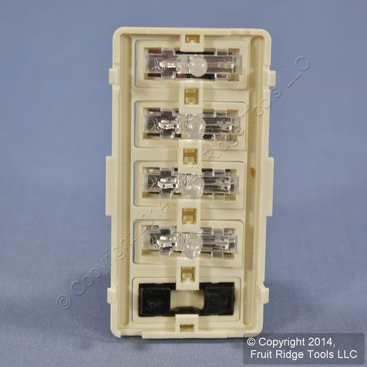 Leviton Lt Almond Vizia RF+ 4-Button 4-Zone Control Color Change Kit VZKIT-Z4T