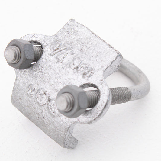 Madison 342 Galvanized Finish 3/4" Right Angle Pipe Clamp Malleable Iron Hot Dip