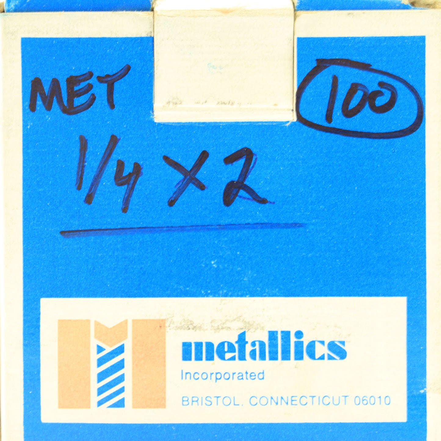 100-Pack Metallics 1/4" x 2" Hand Drive Pins Steel Zinc Plated JDP6