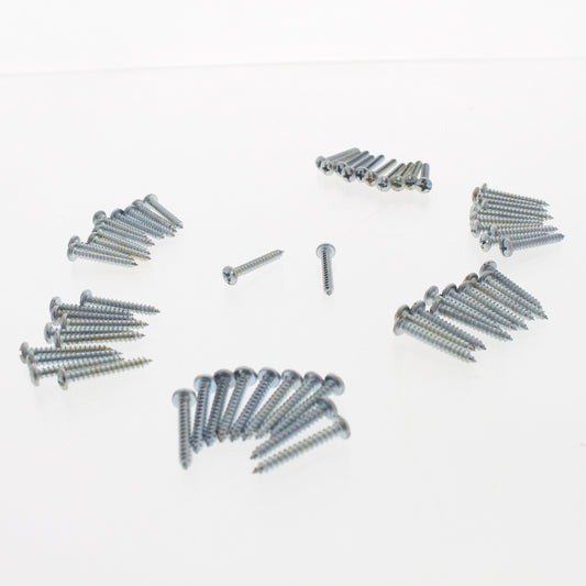 62-Pack Metallics #6 x 1" Pan Head Combo Tapping Screws Zinc Plated TS15