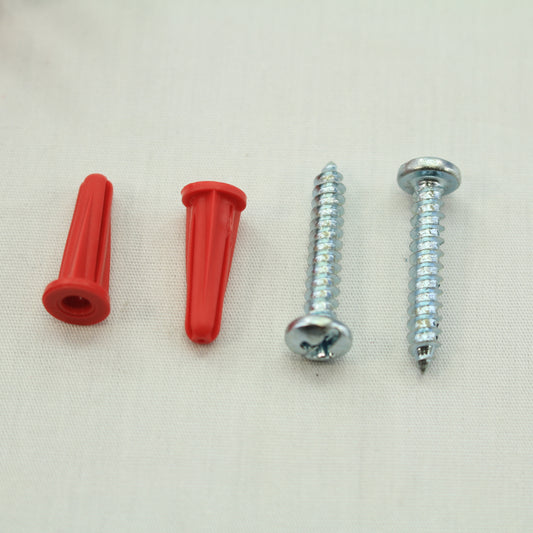 100PK Metallics 3/16" Light Duty Red Anchor Kit w/ Pan Head Combo Screw WAK16KIT