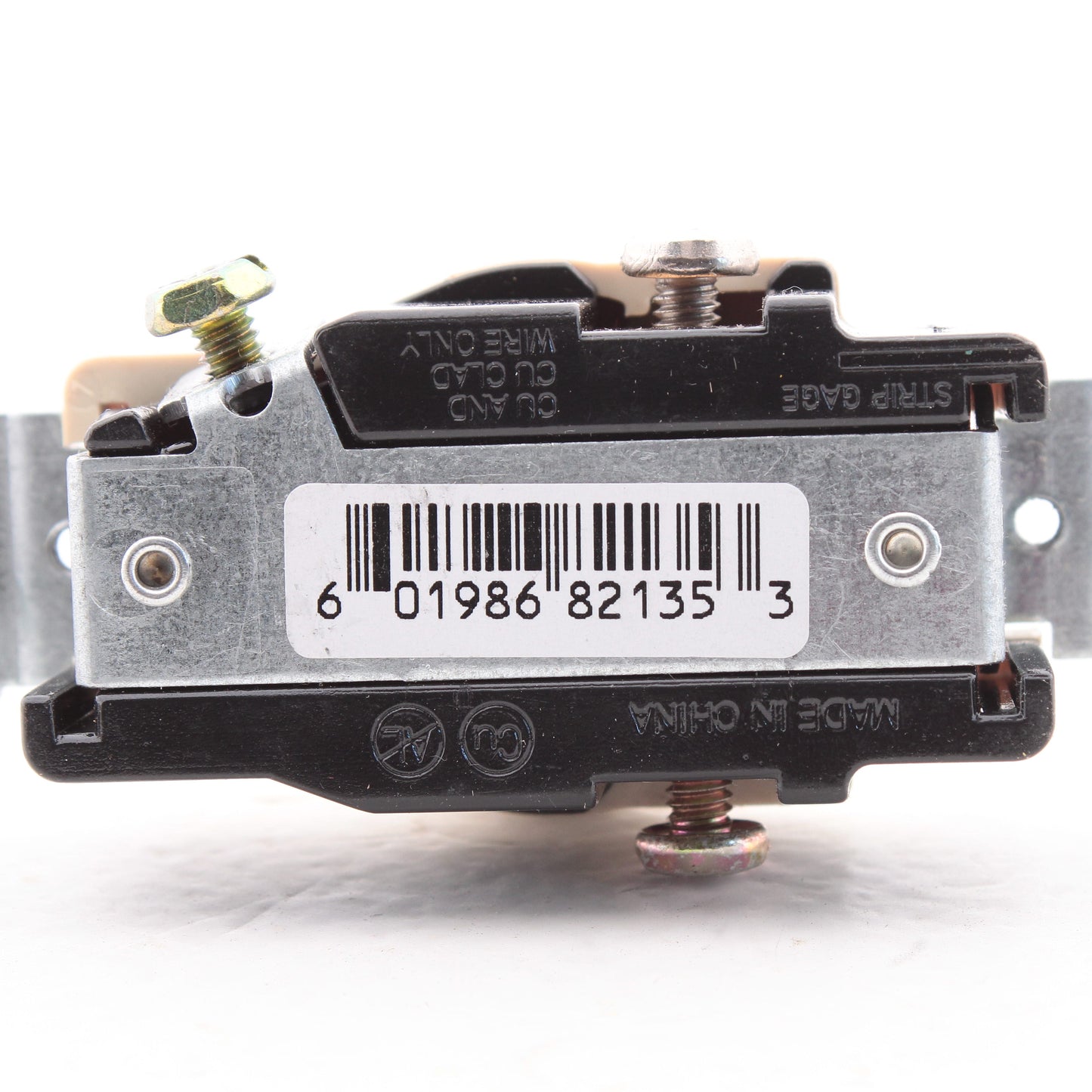 Morris Ivory Single Outlet Receptacle 5-15R 15A 125V Industrial Grade 2135I