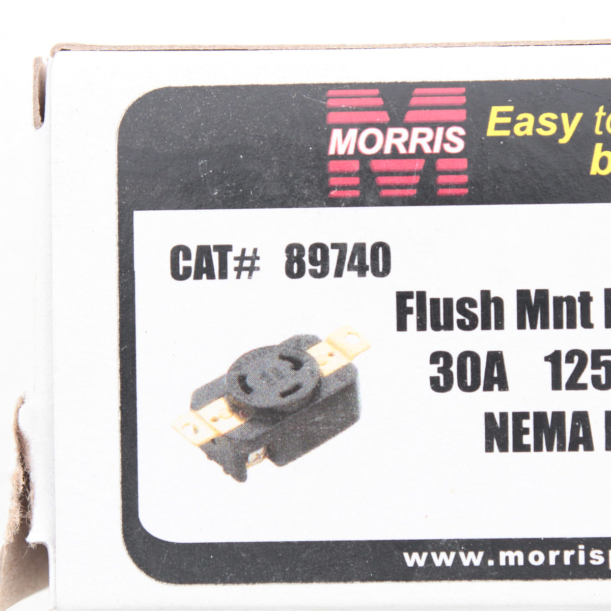 Morris 89740 Twist Turn Locking Receptacle Outlet NEMA L5-30R 30A 125V