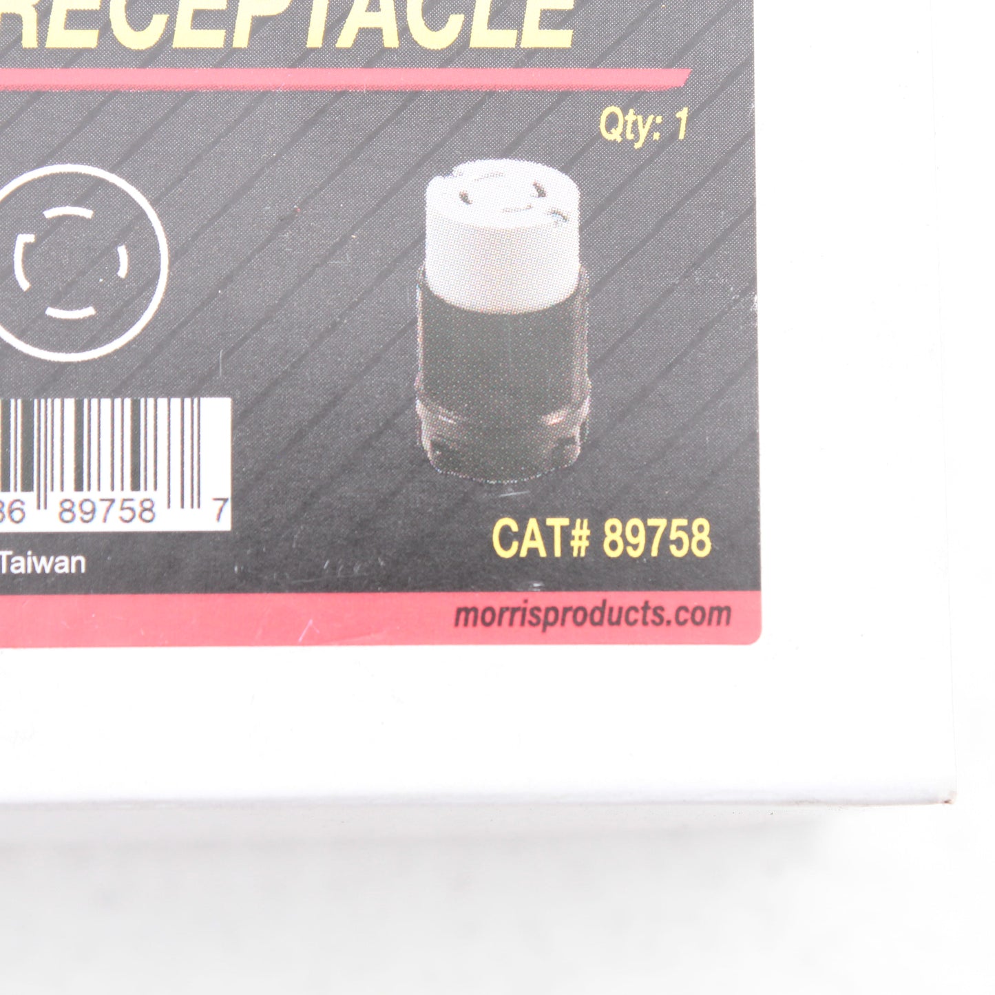 Morris 89758 Twist Turn Locking Plug Connector NEMA L14-30R 30A 125/250V