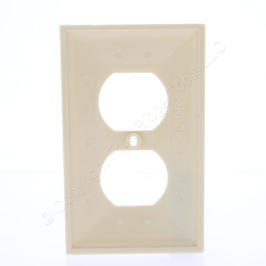 Mulberry 734101 Ivory 1-Gang Thermoplastic Unbreakable Standard Wallplate Cover