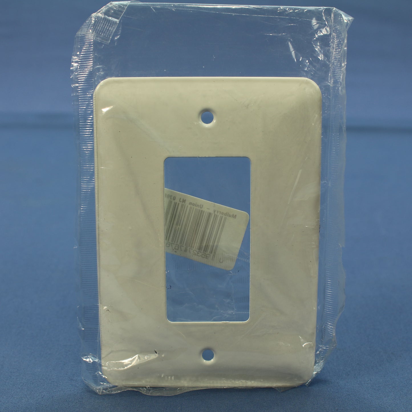 Mulberry 76761 White Metal 1G Maxi-Size Decorator GFCI Rocker Wallplate Cover