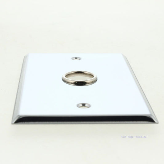 Mulberry 83591 Chrome Plated Steel 1-Gang .625" Cable Standard Wallplate Cover