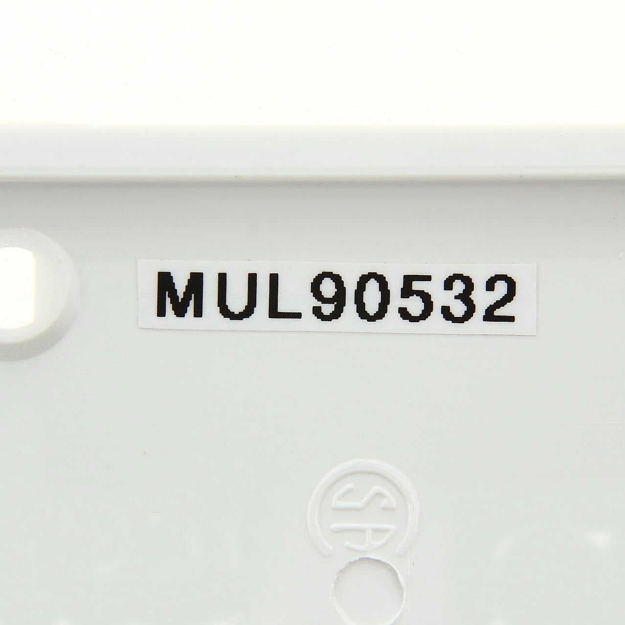 Mulberry 90532 White 2-Gang Thermoplastic Unbreakable Standard Wallplate Cover
