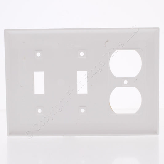 Mulberry 90543 White 3-Gang Thermoplastic Unbreakable Standard Wallplate Cover