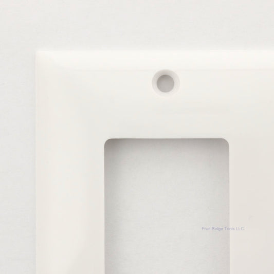 Mulberry 90672 White 2-Gang Thermoplastic Unbreakable Standard Wallplate Cover
