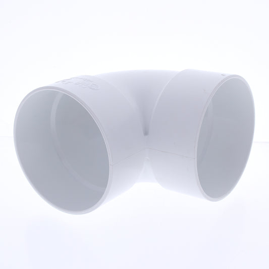 Napco P204 4" Short Turn Sewer and Drain 90 Degree Elbow PVC Pipe SDR35 1/4 BEnd