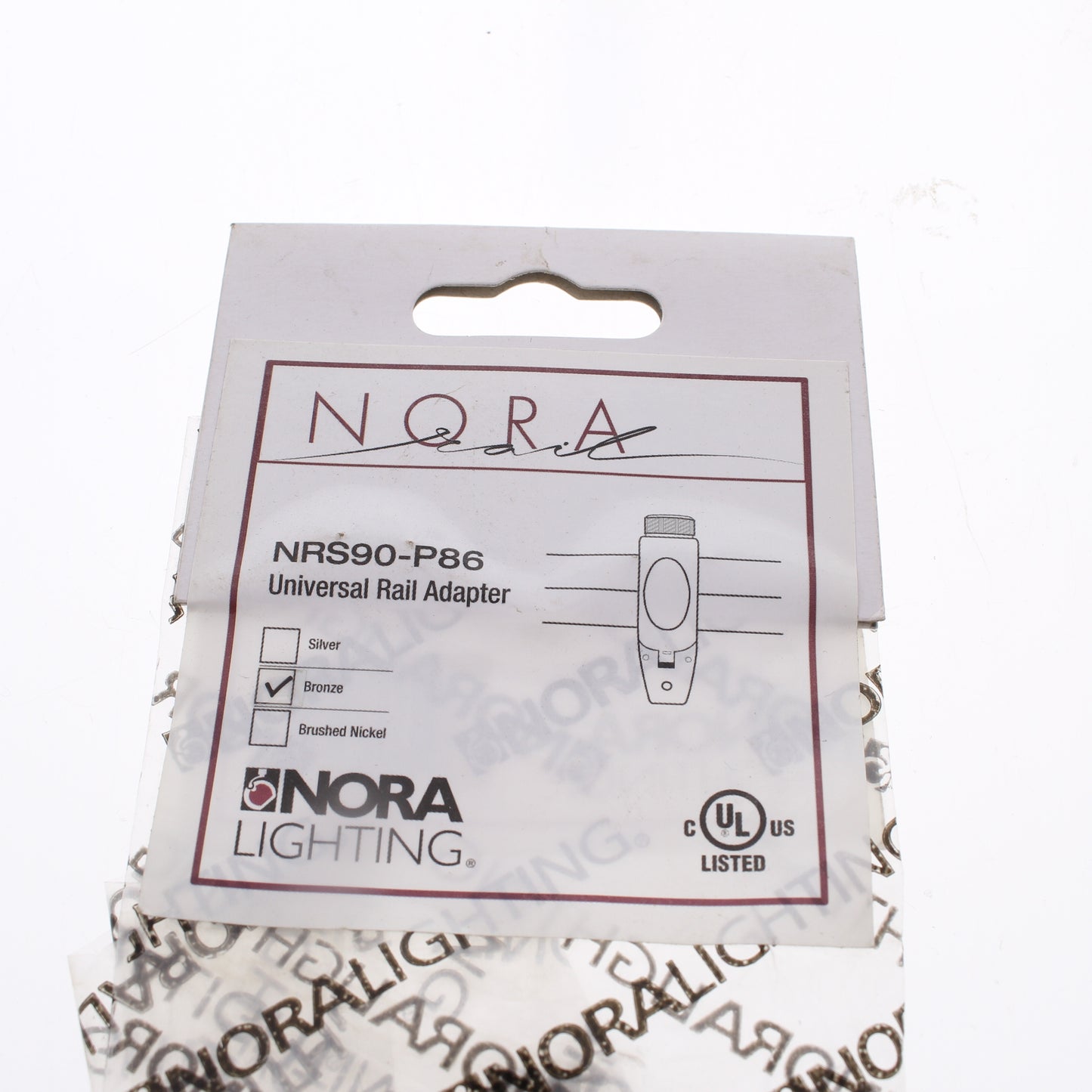 Nora Lighting NRS90-P86BZ Bronze Rail Universal Pendant Adapter