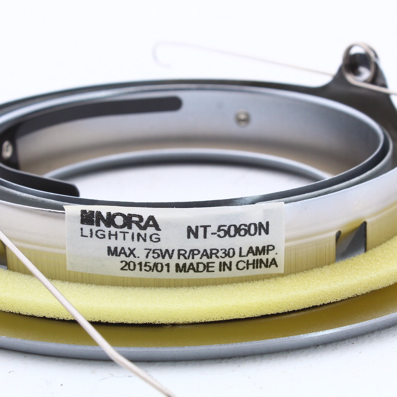Nora Lighting NT-5060N 5" Par30 Gimbal Ring with Metal Trim Rated up to 75W Max