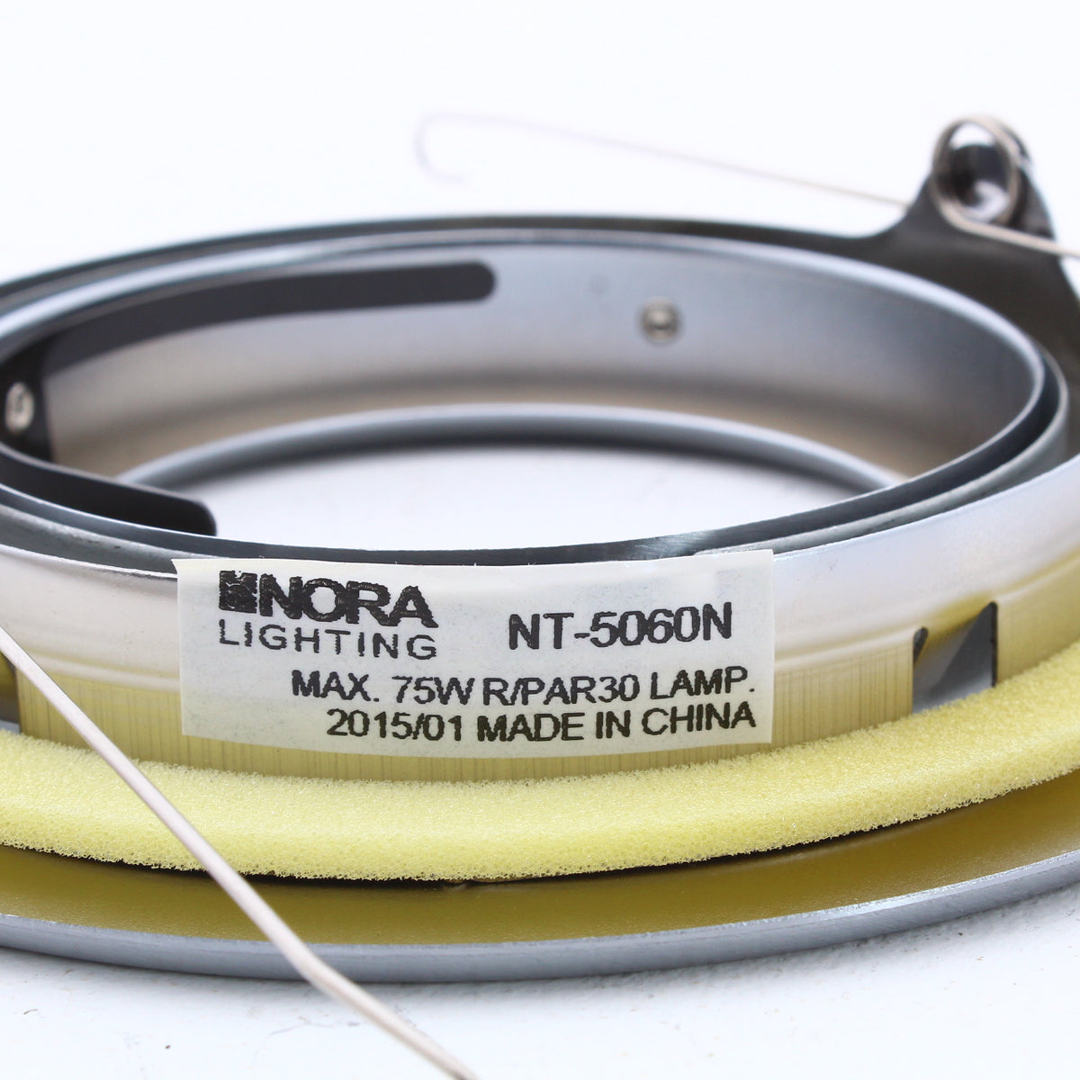 Nora Lighting NT-5060N 5" Par30 Gimbal Ring with Metal Trim Rated up to 75W Max