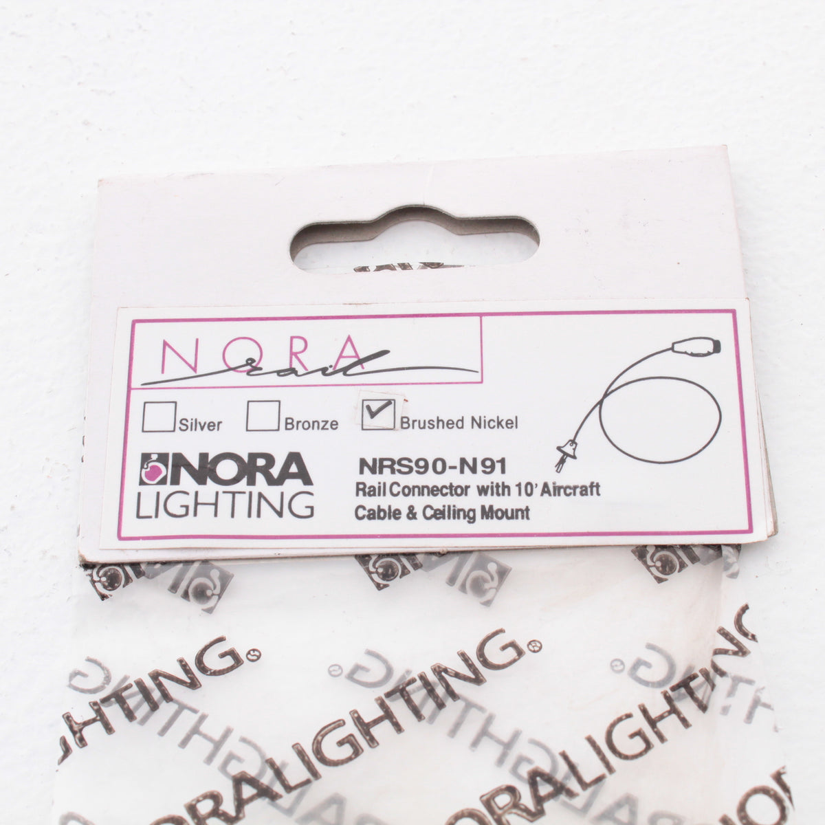 Nora Lighting NRS90-N91BN Ceiling & Rail Connector 73218035420
