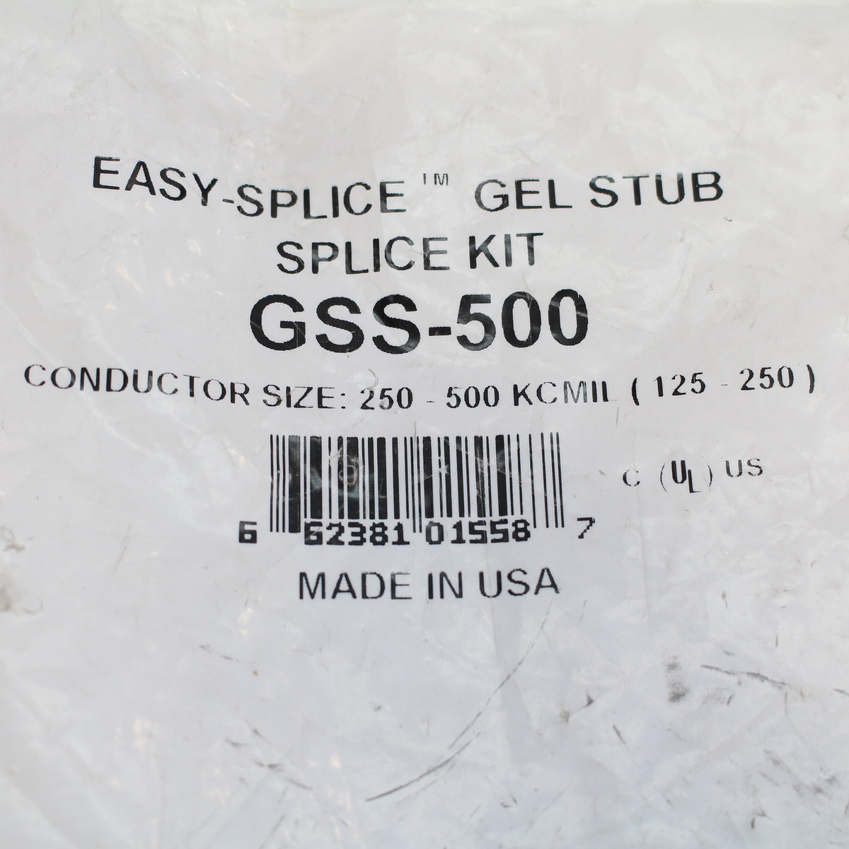 NSI GSS-500 Easy-Splice Push-On Gel Stub Splice Kit 250-500 - 1000V KCMIL