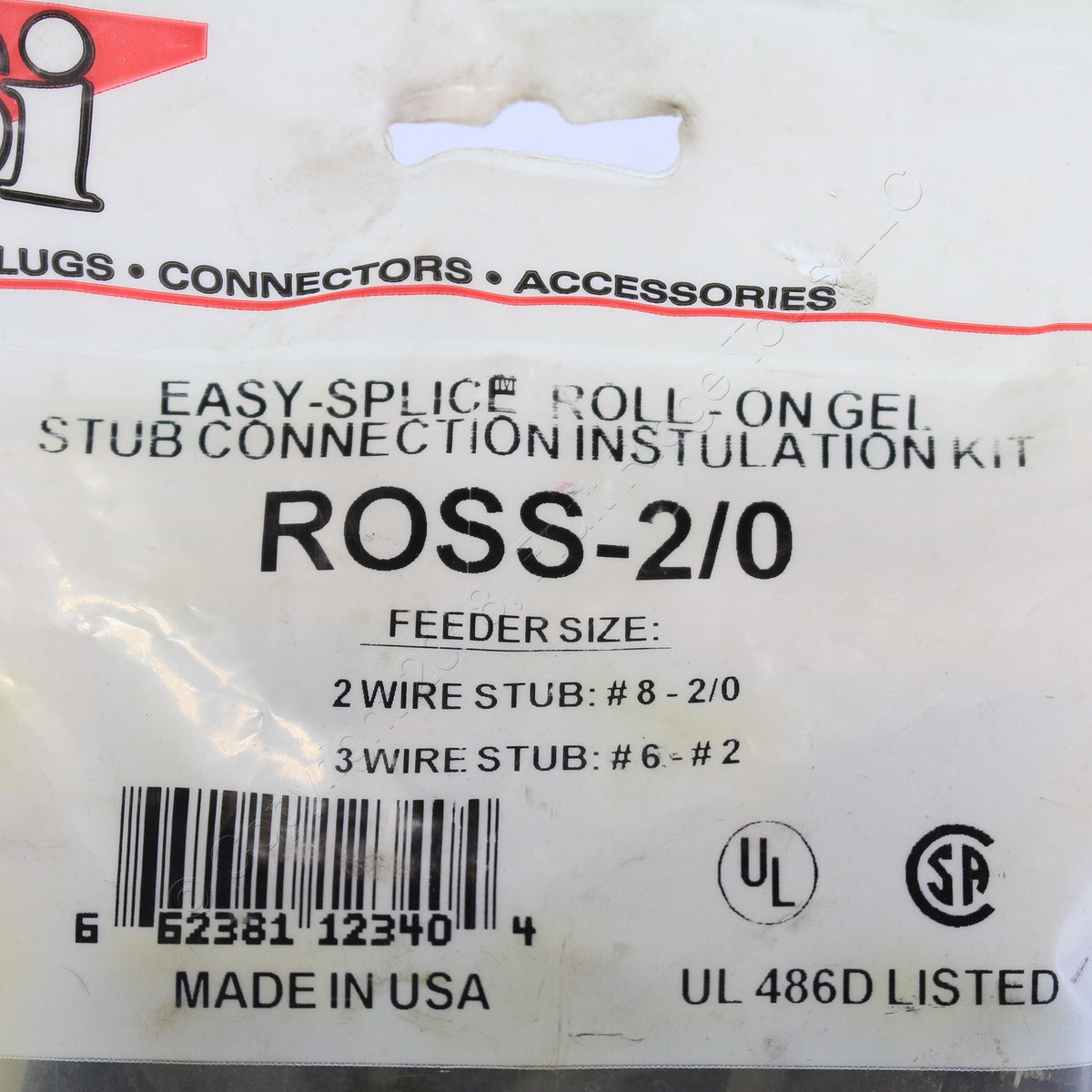 NSI Easy-Splice Roll-On Gel Stub Connection Insulation Kit ROSS-2/0 2 Wire #6-#2