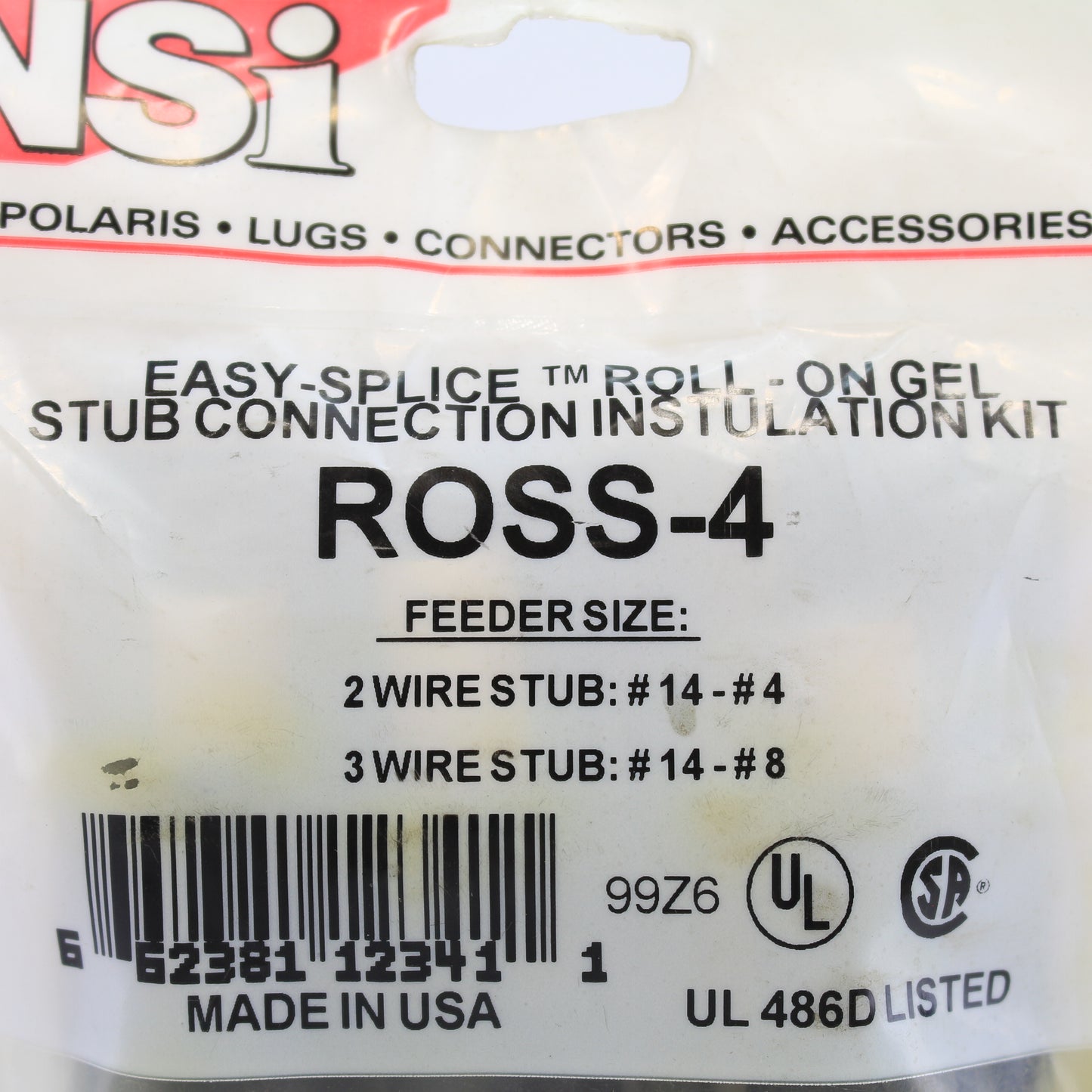 NSI Easy-Splice Roll-On Gel Stub Connection Insulation Kit ROSS-4 2 Wire #14- #4