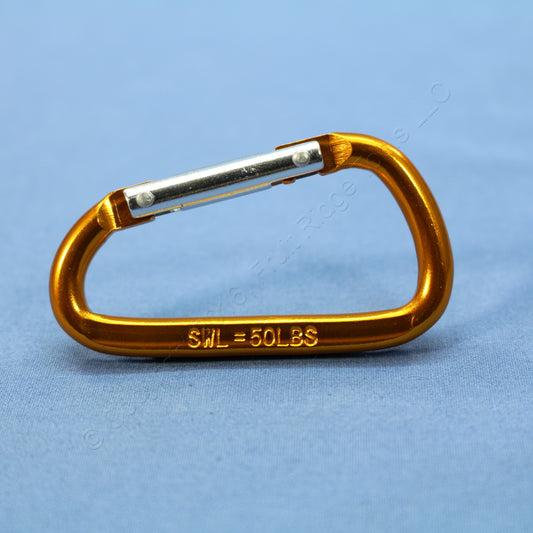 12 National Hardware Orange 2-3/8" Interlocking Spring Snaps 50-lb TP3113BC