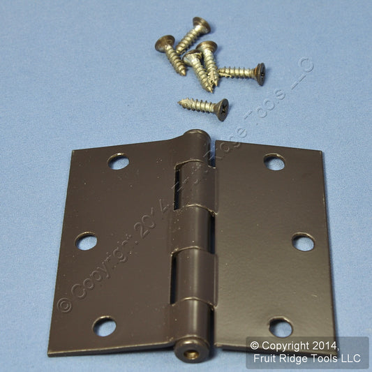 Oil Rubbed Bronze Steel 3-1/2" Removable Pin Cabinet Pantry Door Hinge N326-975