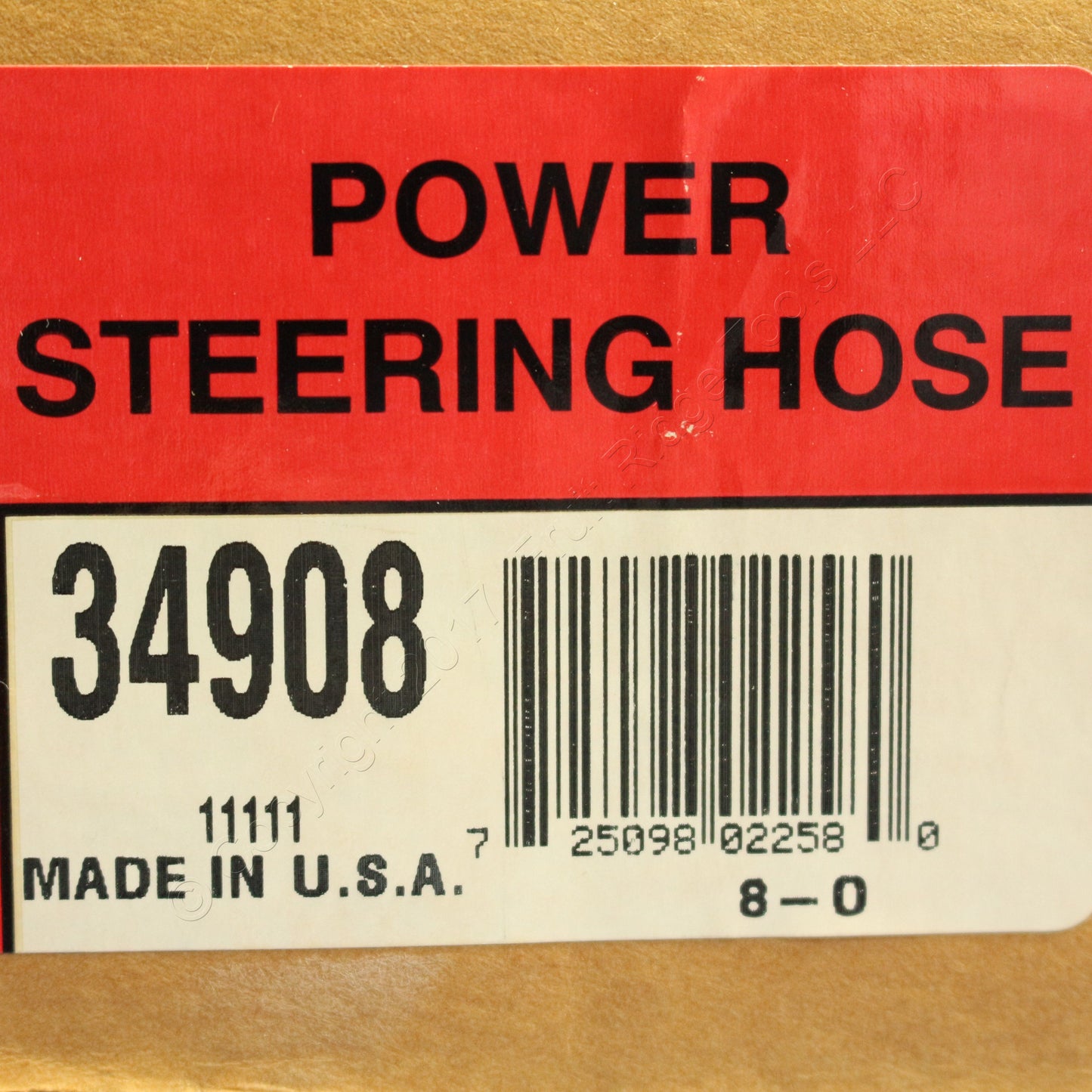 Omega 34908 Power Steering Pressure Line Hose Assembly For 1990-91 Ford Aerostar