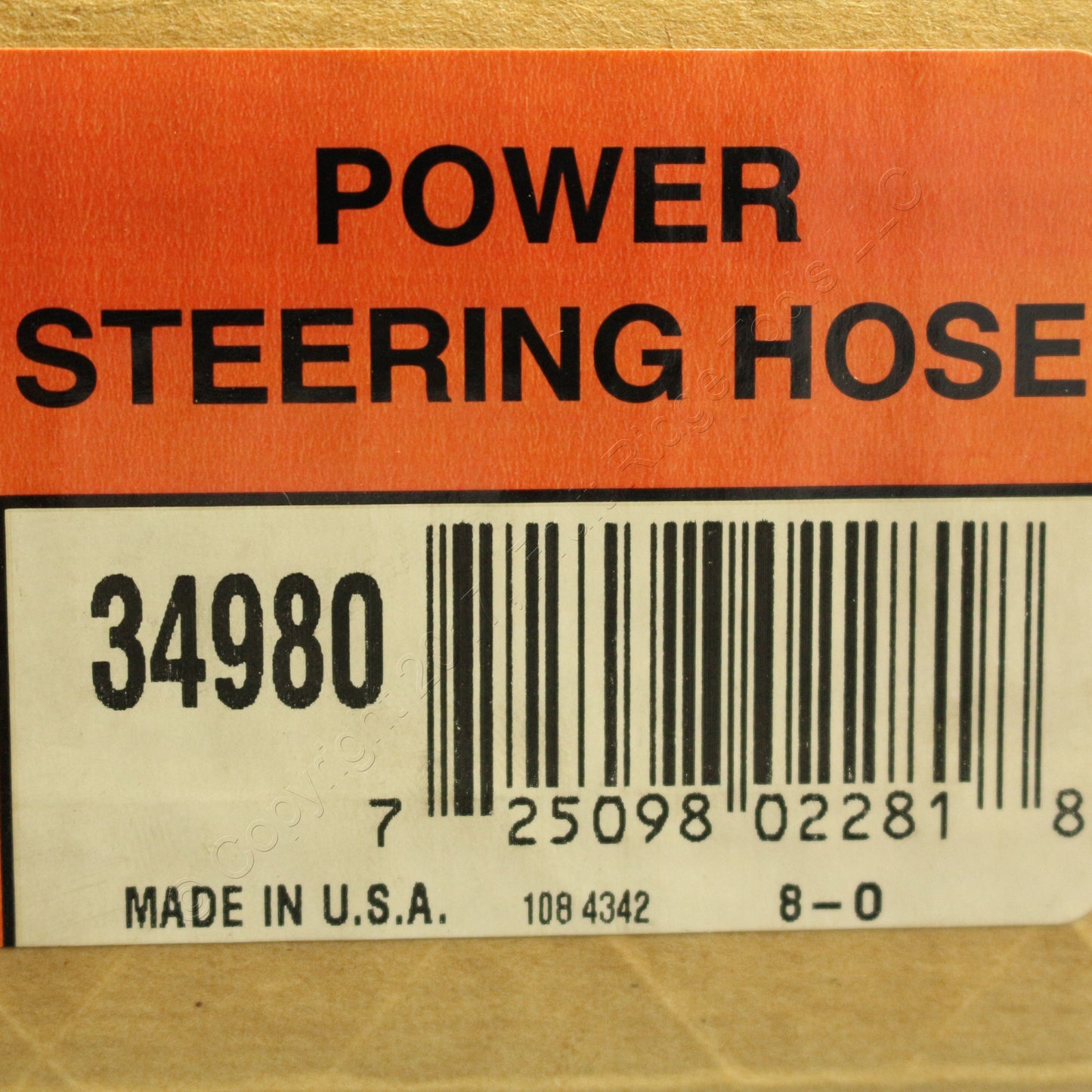 Omega Power Steering Pressure Line Hose for 87-95 Dodge Caravan Grand Voyager