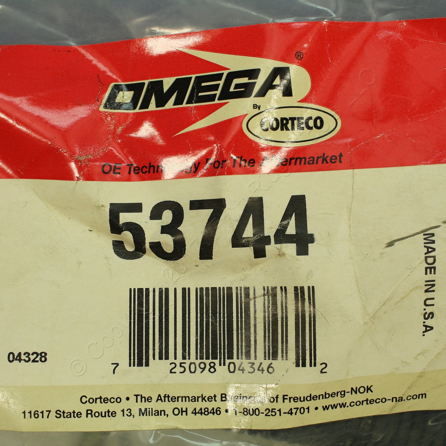 Omega 53744 Power Steering Pressure Line Hose Assembly for 86-89 Honda Accord
