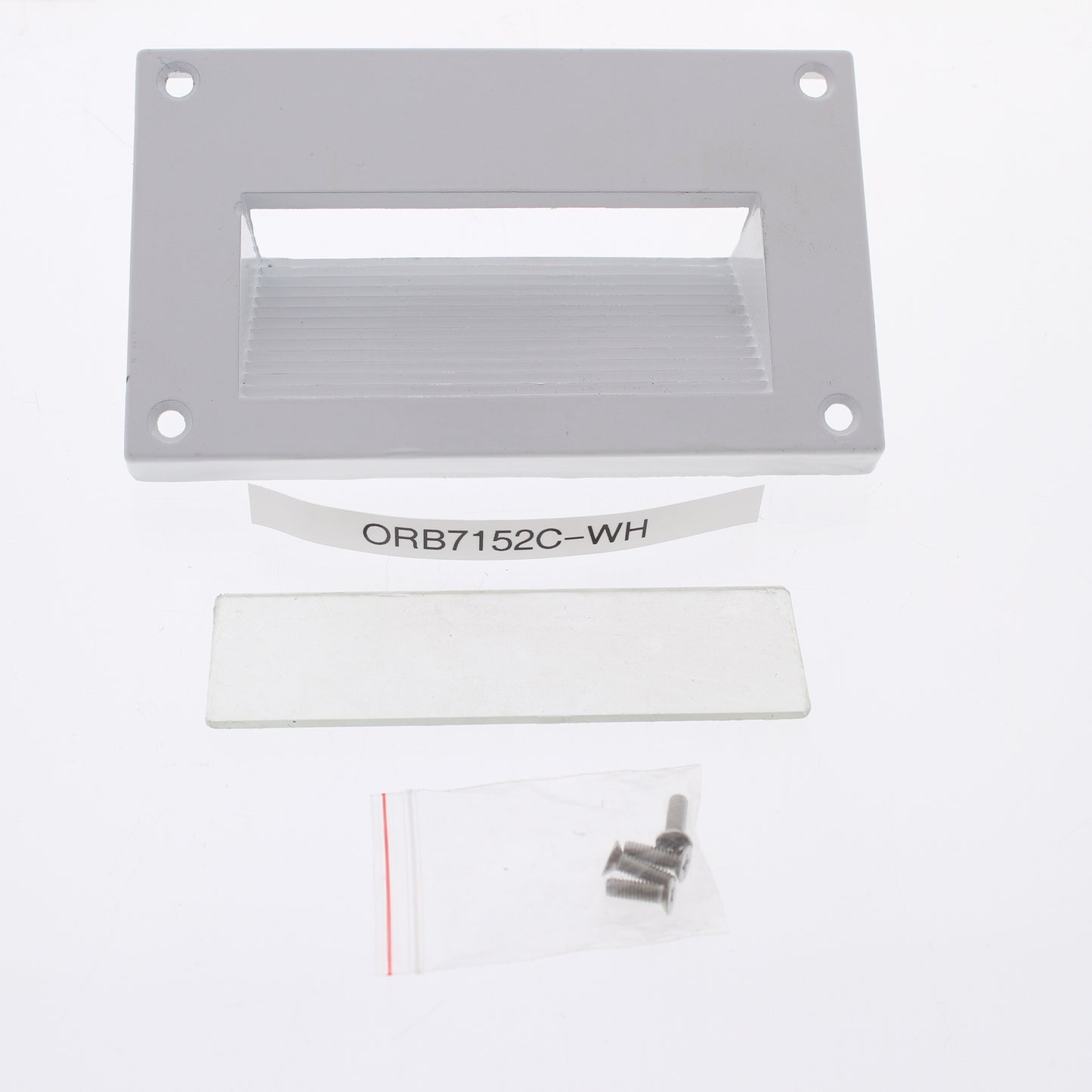 Orbit 7152C-Wh Step White Powder Coat Light Face Plate