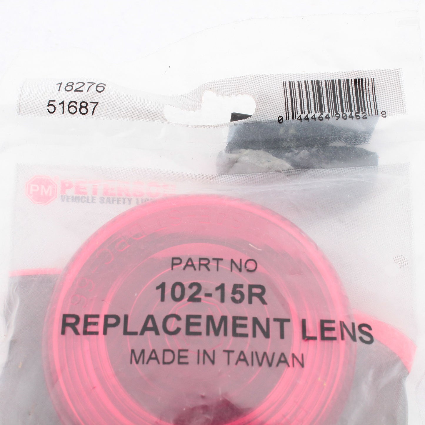 Peterson 102-15R Red 2-7/8" Round Side Marker/Clearance Light Lens Cover Repl.