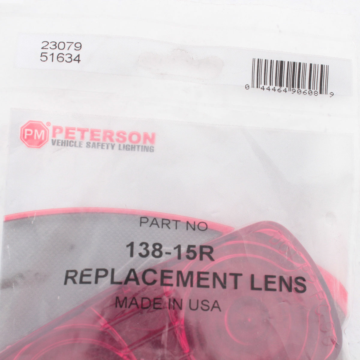 Peterson 138-15R Red Double Bulls-Eye 4" Trailer Clearance Side Marker Lens