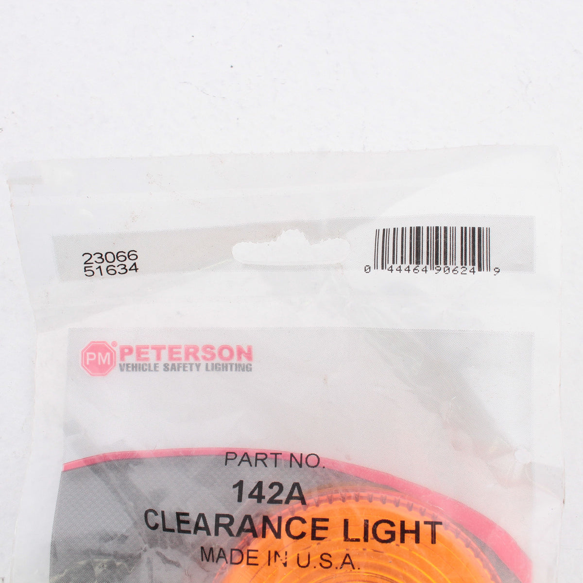 Peterson 142A Amber 2.5" Clearance Side Marker Trailer Light Housing No Grommet