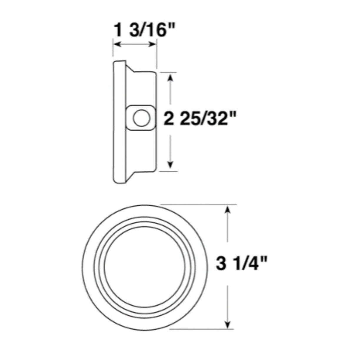 Peterson 144-18 Black 2.5" Replacement Grommet