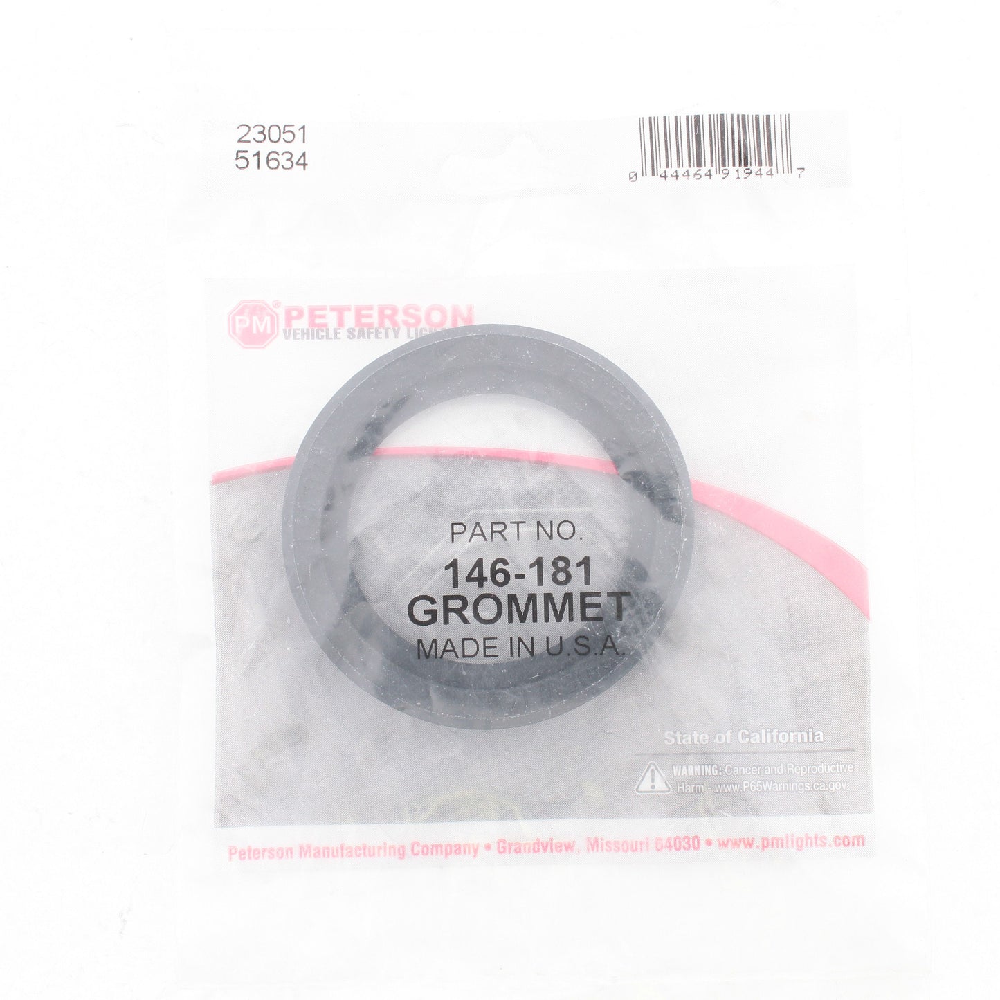 Peterson #146-181 2" Grommet for Raised Mount Side Marker 146 Series Lights