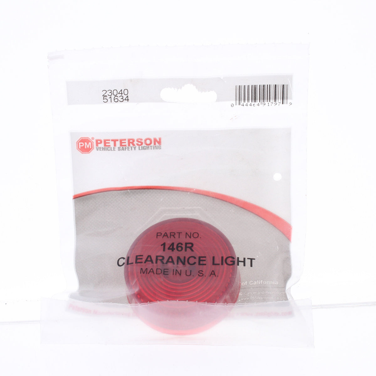 Peterson 146R Red 2" Trailer Clearance Side Marker Light w/ Housing 146 Series