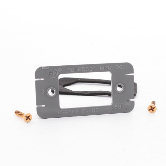 Peterson 150-09 Gray 2-7/8" Rectangular Mounting Bracket for 150 & LED153 Series