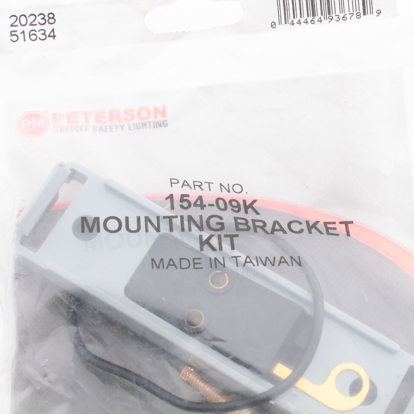 Peterson 1540-9K Gray Surface Mount Bracket Kit 4.06" for 154 & 161 Series