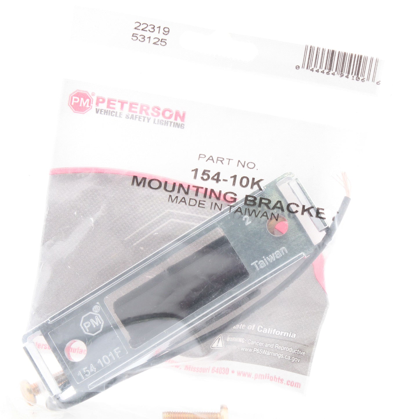 Peterson 154-10K Chrome Surface-Mount Bracket Kit 4-1/16" for 154 & 161 Series