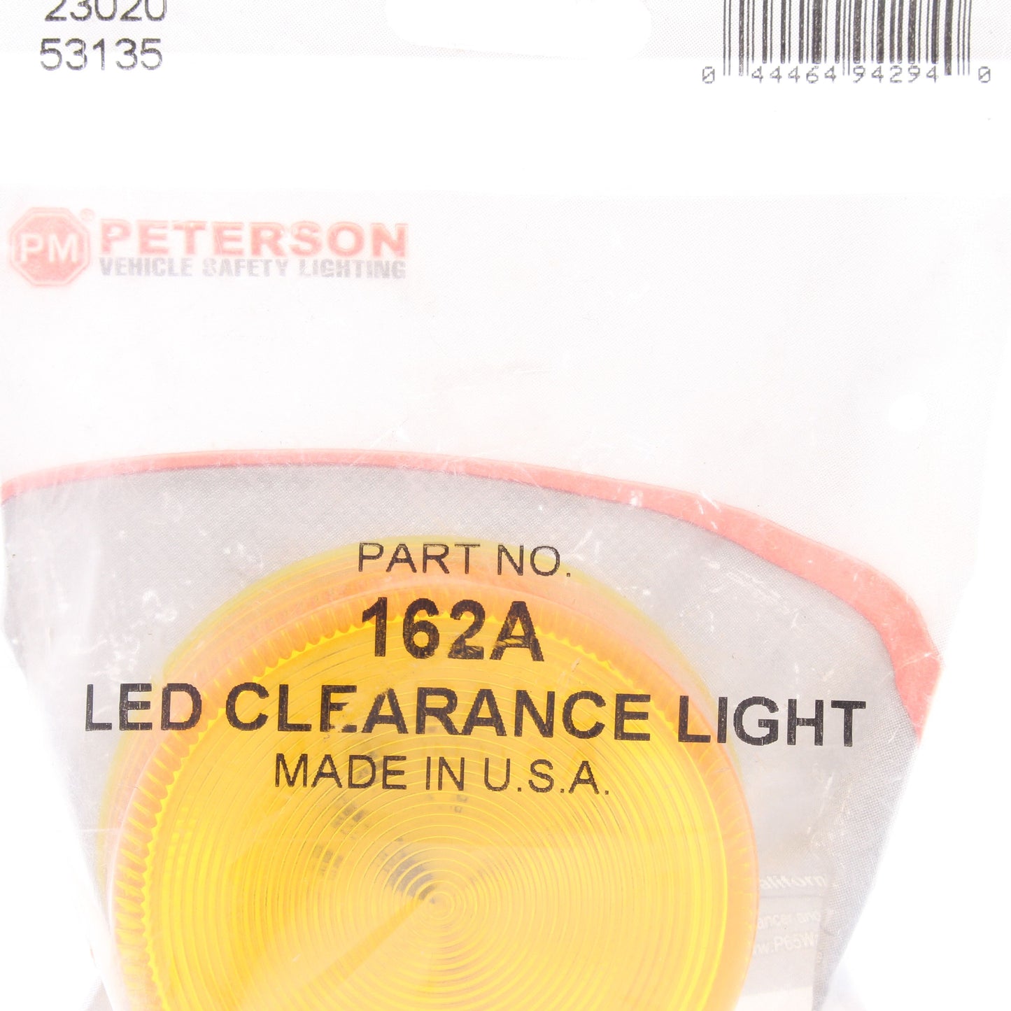 Peterson 162A Amber Clearance Side Marker Light 2.5" No Grommet or Bracket