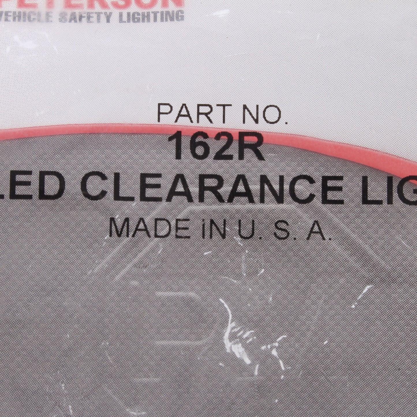 Peterson 162R Red Clearance Side Marker Light 2.5" No Grommet or Bracket