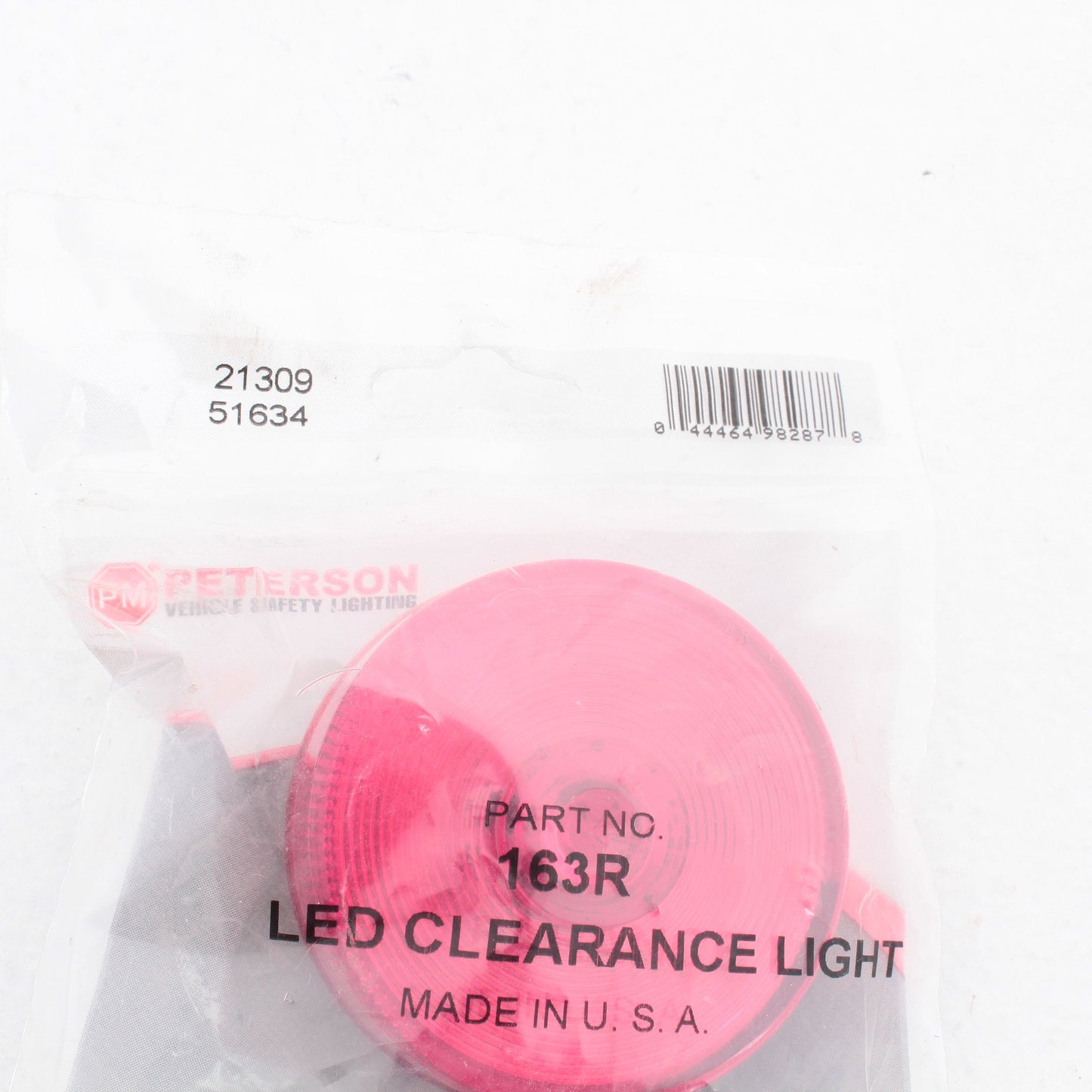 Peterson 163R Red Piranha LED Clearance Side Marker 2.5" Light Sealed