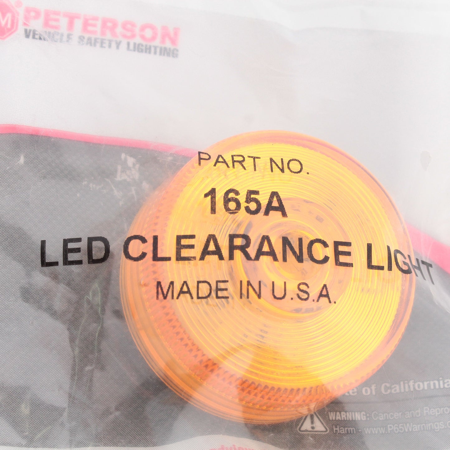 Peterson 165A Amber Piranha LED 2" Clearance Side Marker Light w/o Grommet