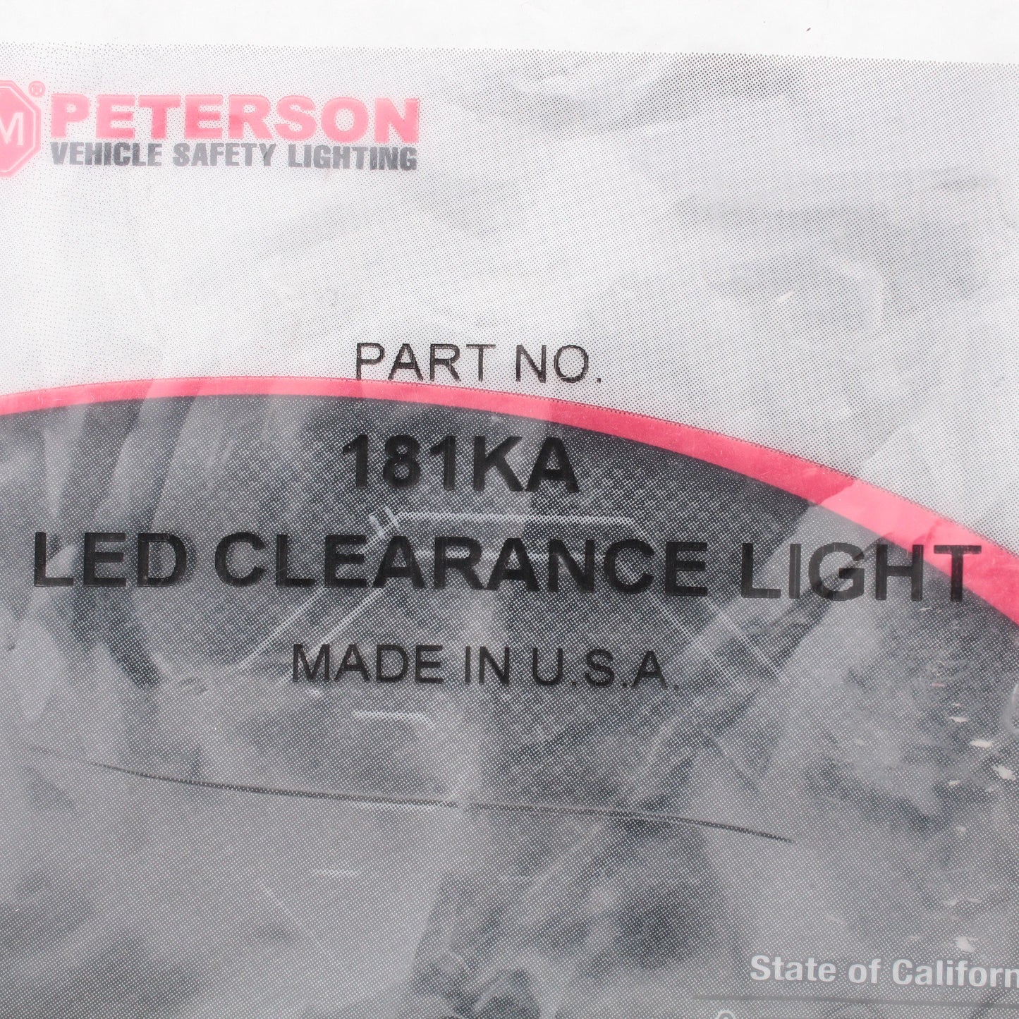 Peterson 181KA Amber LED Round 3/4" Clearance Side Marker Light Stripped Leads