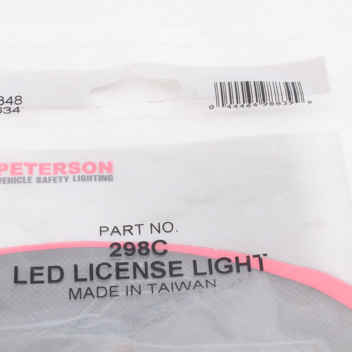 Peterson 298C Chrome LED License Light Round 1.5" Diameter