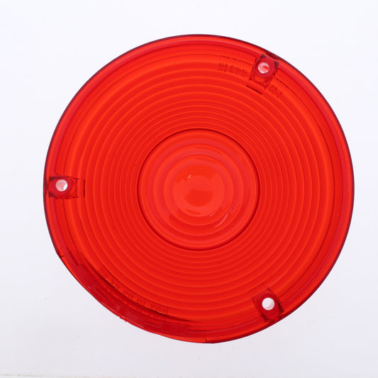 Peterson 334-15R Red Round 4.125" Lens for Single-Face Tail Light Replacement