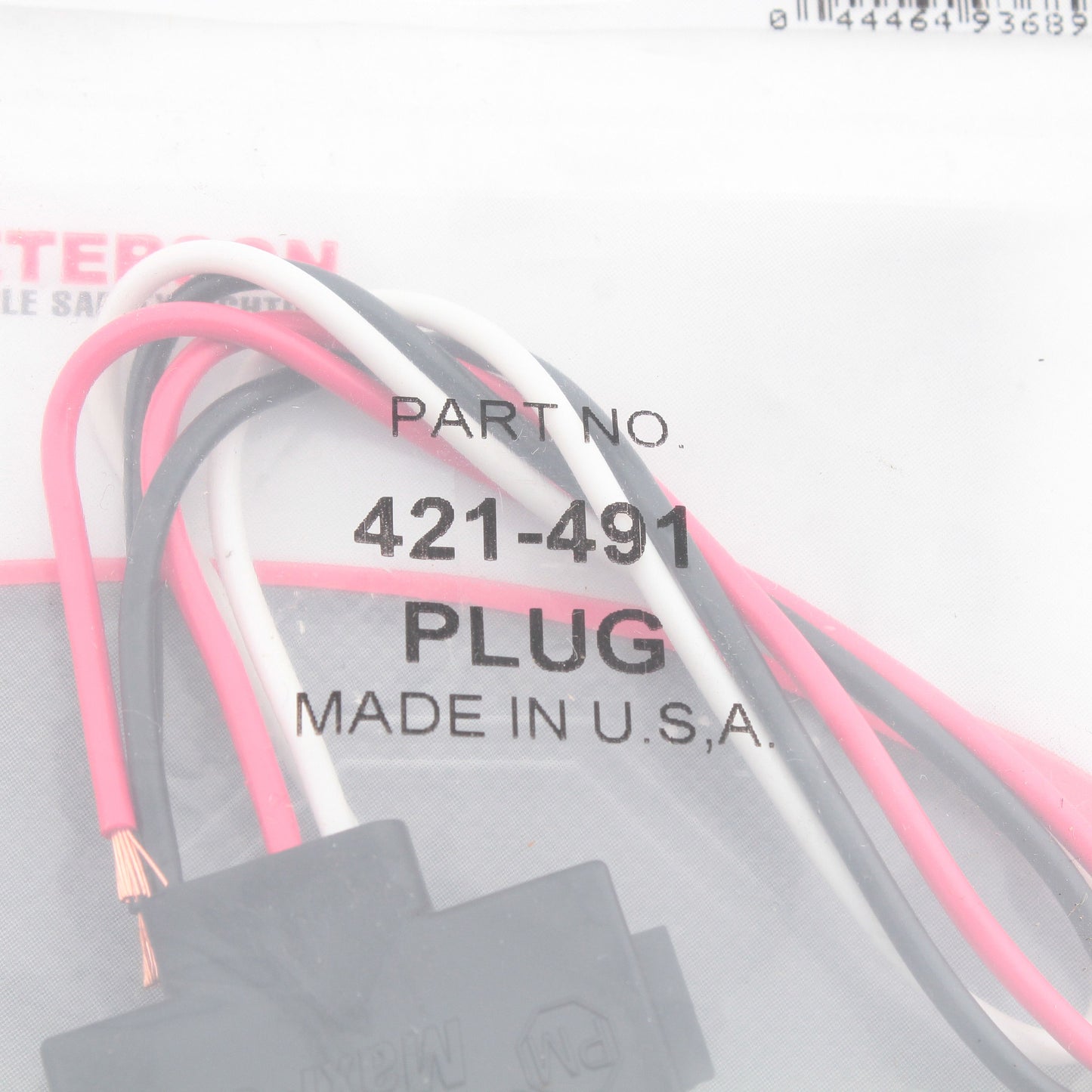 Peterson 421491 3-Wire 90? Plug for Double Contact Incandescent Lamps