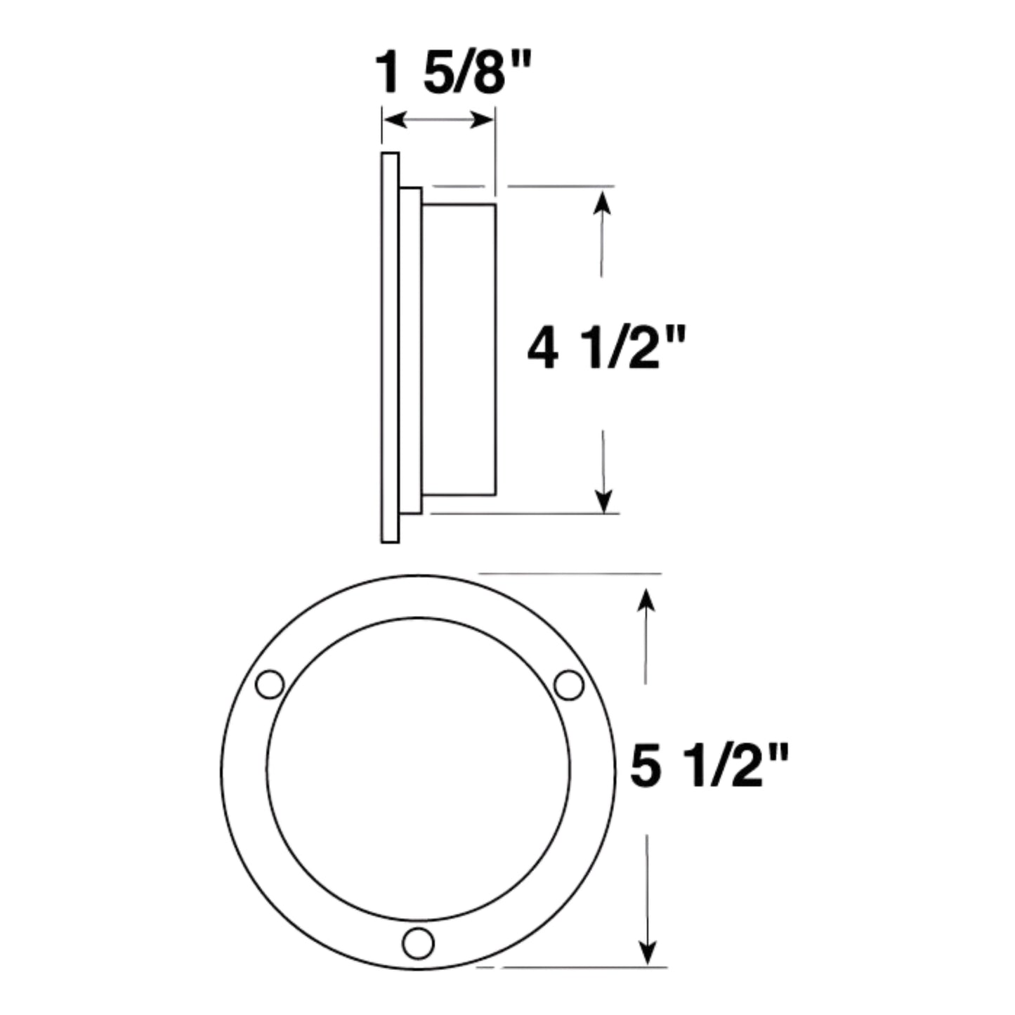 Peterson 425 Red Flush-Mount Stop Turn & Tail Light