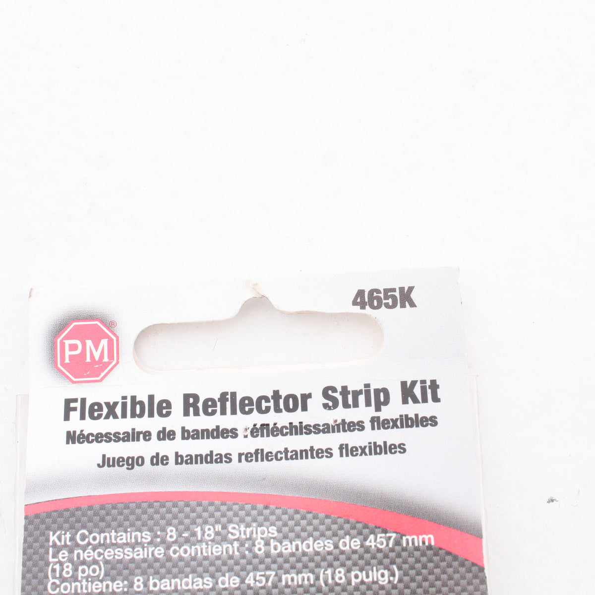 8pc Peterson 465K High Bright Red White Reflective Marker Tape 2"x18" Adhesive