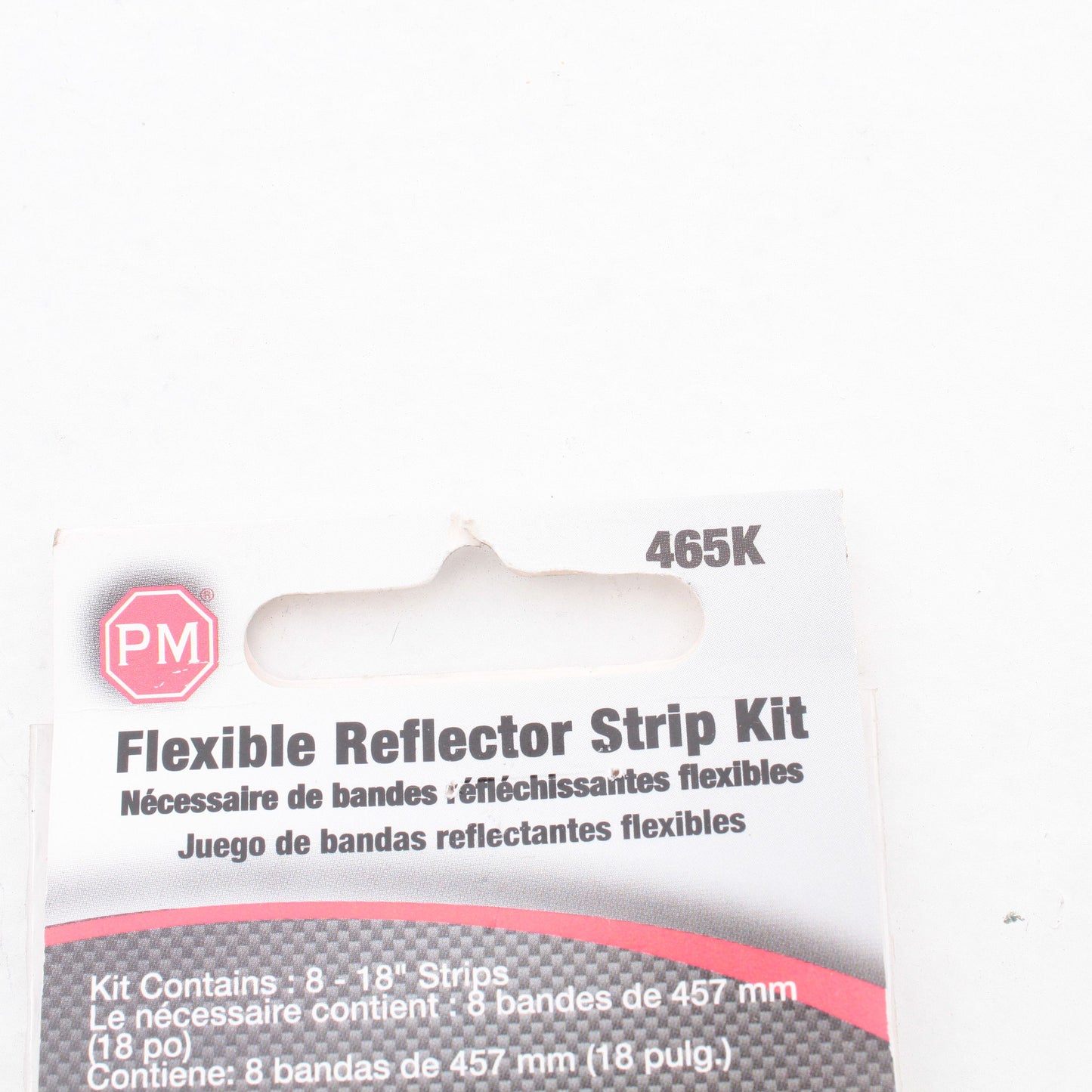 8pc Peterson 465K High Bright Red White Reflective Marker Tape 2"x18" Adhesive