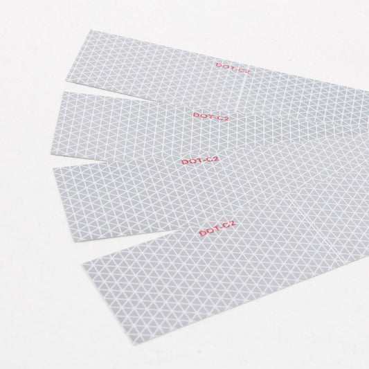 4pc Peterson 4674K White Reflective Marking Tape Kit 2" x 18" Adhesive